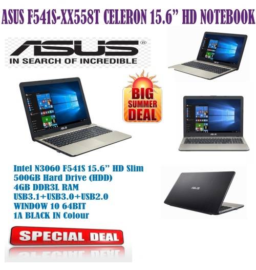 Deals on Asus Laptop F541S -XX558T Celeron 15.6 HD Notebook
